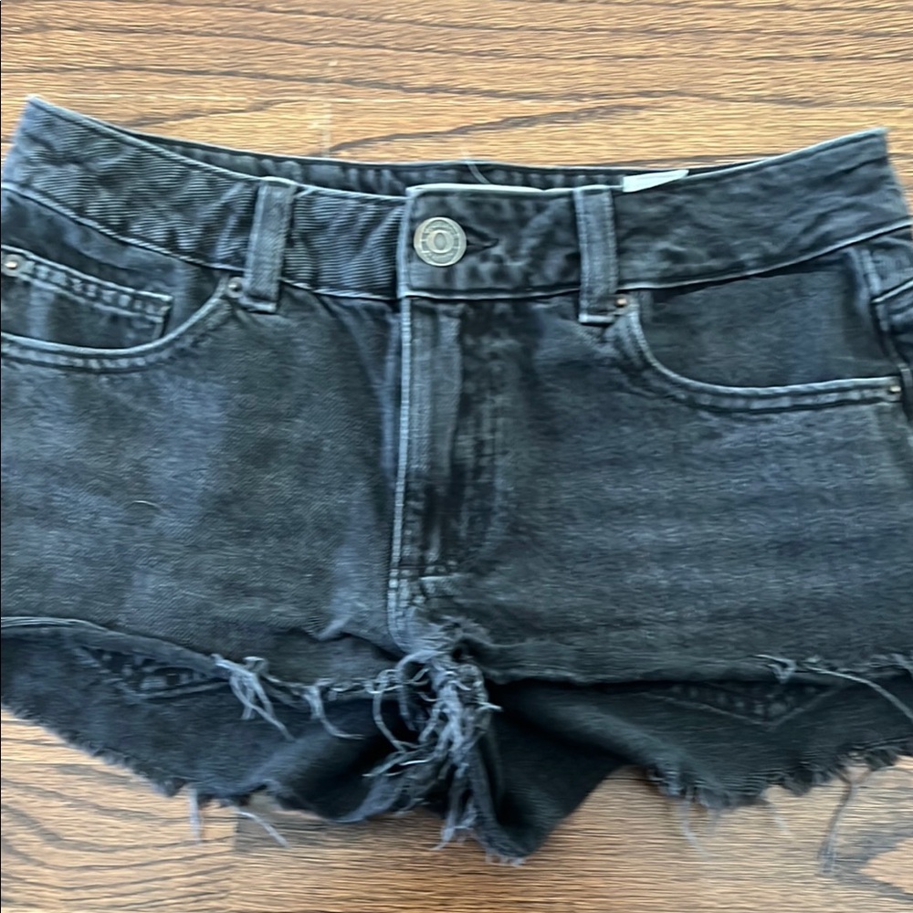 Garage Black Denim Cutoff Shorts